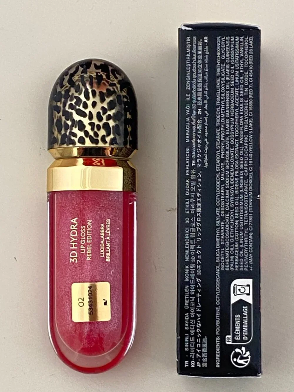 Just Cavalli x Kiko Milano 3D Hydra Lipgloss Rebel Edition (02) - NIB